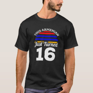 This Armenian Just Turned 16 Armenia 16Th Birthday T-Shirt