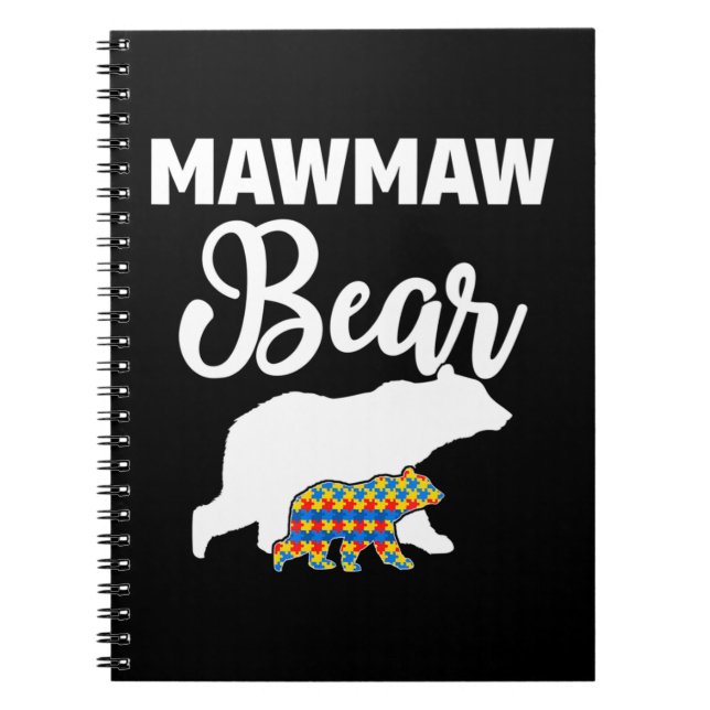 This autism awareness apparel featuring a quote Ma Notebook (Front)