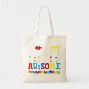 This autism awareness design is awesome for proud tote bag
