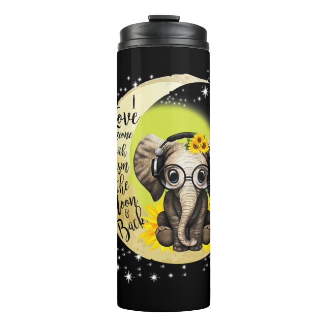 This autism tee shirt is for a mum, dad, wife, hus thermal tumbler (Front)