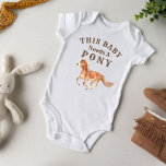 This baby needs a pony with a galloping horse baby bodysuit<br><div class="desc">This baby needs a pony with a galloping horse baby bodysuit; makes a nice gift for a horse lovers new baby,  baby shower.</div>