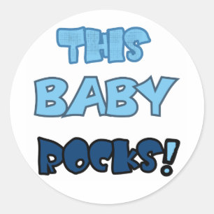 This Baby Rocks Classic Round Sticker