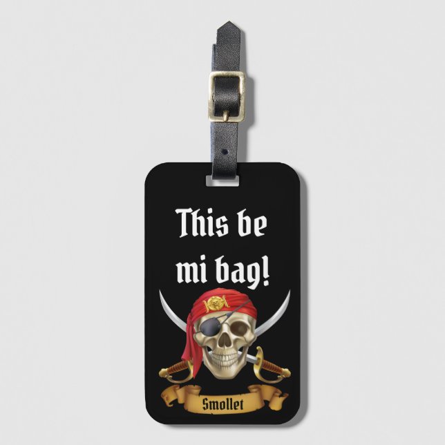 This be Mi Bag! Personalise Luggage Tag (Front Vertical)