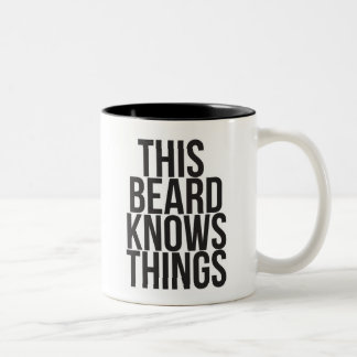 This Beard Knows Things Two-Tone Coffee Mug
