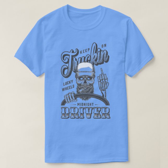 This Bearded Trucker Does It Better T-Shirt (Design Front)