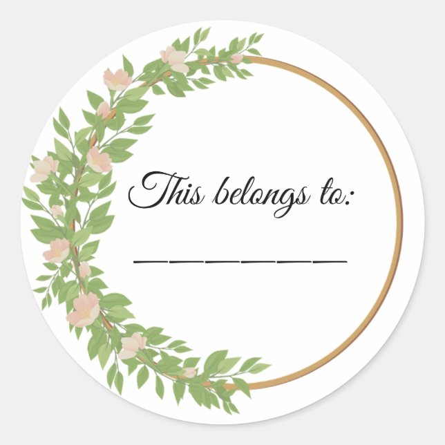 This belongs to classic round sticker (Front)