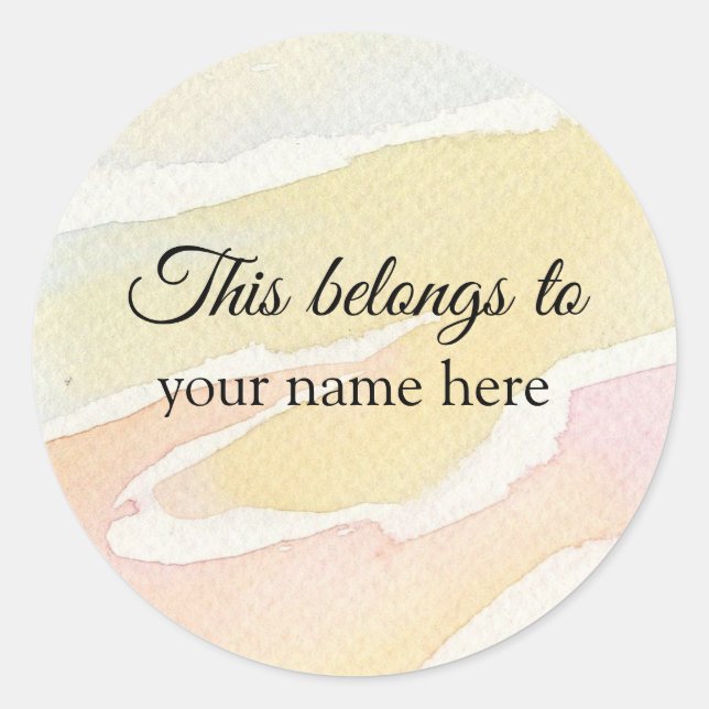 This belongs to classic round sticker (Front)