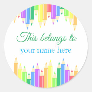 This belongs to classic round sticker