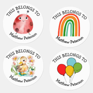 This Belongs To - Colourful Clothing Labels