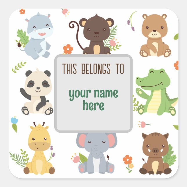 This belongs to  square sticker (Front)