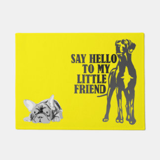 This big and this little Dog Doormat Personalise