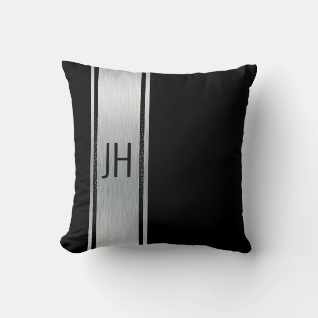 This black & white tuxedo nobleman bachelor  cushion (Front)