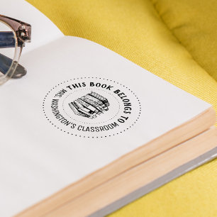 This Book Belongs Personalised Self-inking Stamp
