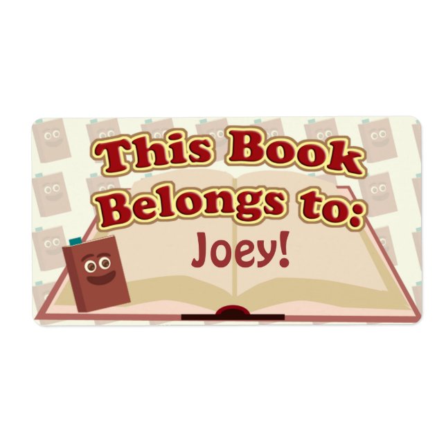 This Book Belongs To: (Front)