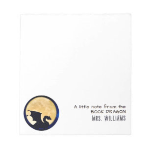 This Book Belongs To A Book Dragon Personalised Notepad