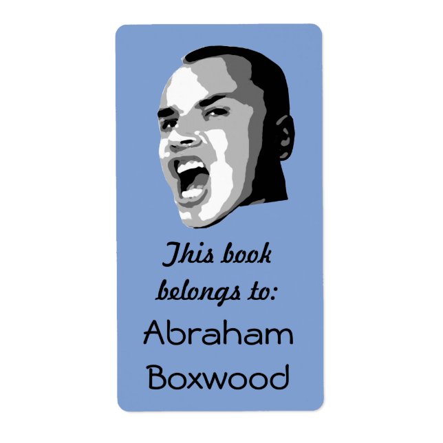 This Book Belongs To Custom Name Retro Shouting (Front)