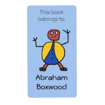 This Book Belongs To Custom Name Stick People