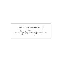 This Book Belongs To Handwritten Script Name