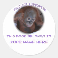 "This book belongs to" label