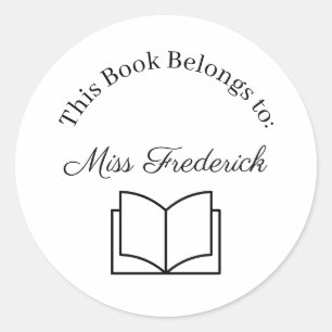 This Book Belongs to Labels, Teacher Stickers