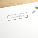 This Book Belongs To | Modern Name Bookplate Self-inking Stamp<br><div class="desc">Add a personalised touch to your books! This modern design features "FROM THE LIBRARY OF" in a stylish typography with your custom name in a sweet script font. Customise these stamps by changing the text in the template boxes.</div>