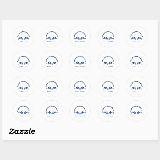This Book Belongs To Personalised Classic Round St Sticker (Sheet)