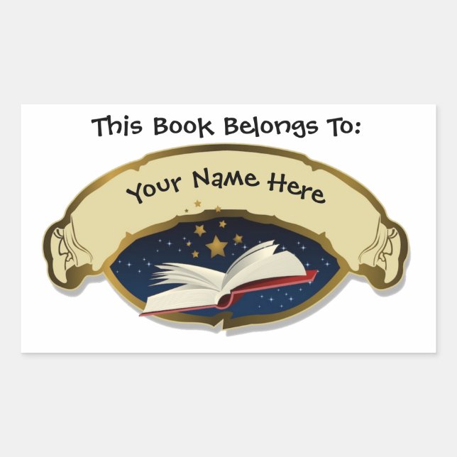 "This Book Belongs To" Personalised Library Labels (Front)