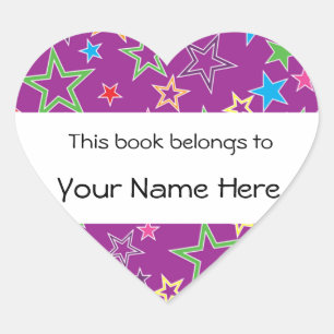 This Book Belongs To Personalised Sticker