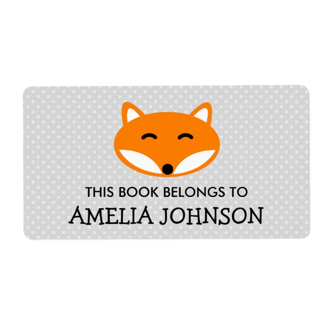 This book belongs to red fox bookplate labels (Front)