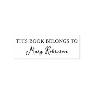 This book belongs to self-inking stamp