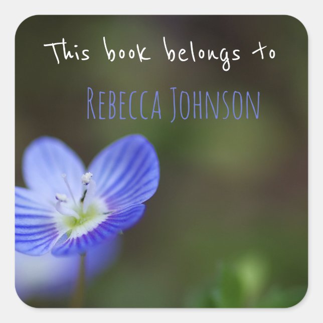 This book belongs to square sticker (Front)