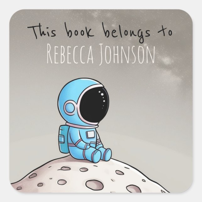 This book belongs to square sticker (Front)