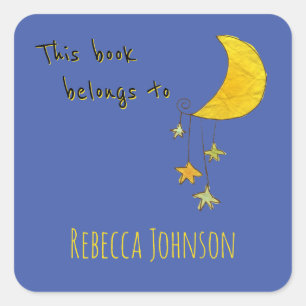 This book belongs to square sticker