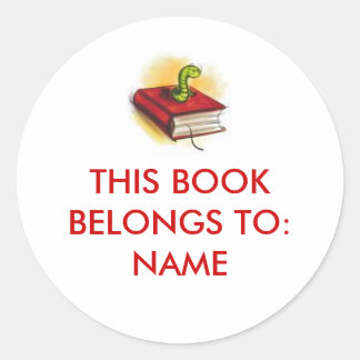 This Book Belongs To: Sticker