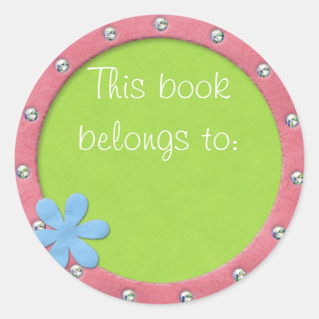 This book belongs to sticker (Front)