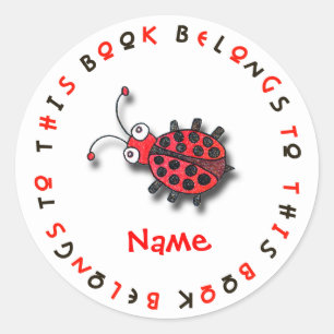 This Book Belongs To ... You! Classic Round Sticker