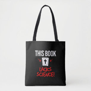 This book lacks science tote bag