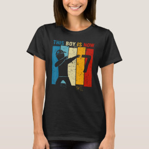 This Boy Is Now 7 Years Old Dabbing Kids 7th Birth T-Shirt
