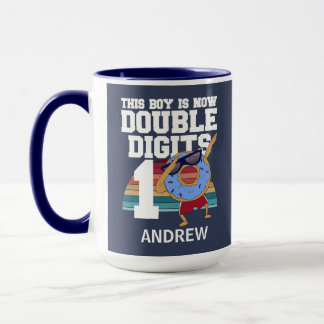 This Boy is Now Double Digits Funny 10th Birthday Mug