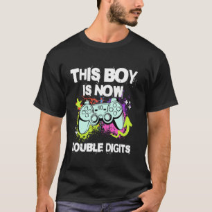 This Boy is Now Double Digits Video Game 10th Birt T-Shirt