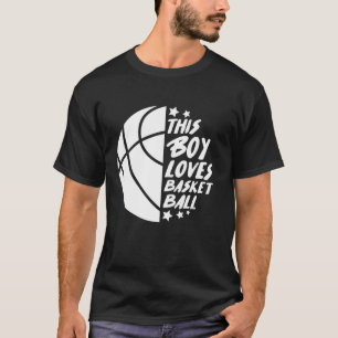 This Boy Loves Basket Ball Sport Funny Basketball T-Shirt