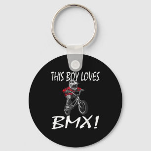 This Boy Loves Bmx, Kids Bmx  Key Ring
