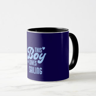 This Boy Loves Sailing Funny Sailor Mug