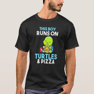 This Boy Runs On Pizza And Turtles T-Shirt
