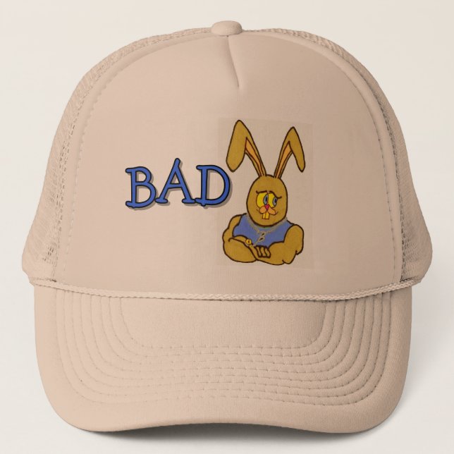 This Bunny is BAD Trucker Hat (Front)