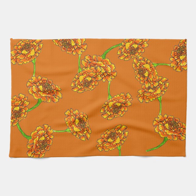 This "burnt orange" edition is a standout for your tea towel (Horizontal)