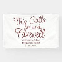 This Calls For Work Farewell Custom Retirement