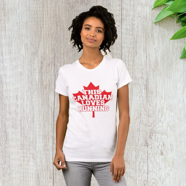 This Canadian Loves Running T-Shirt (Creator Uploaded)