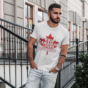This Canadian Loves Running T-Shirt
