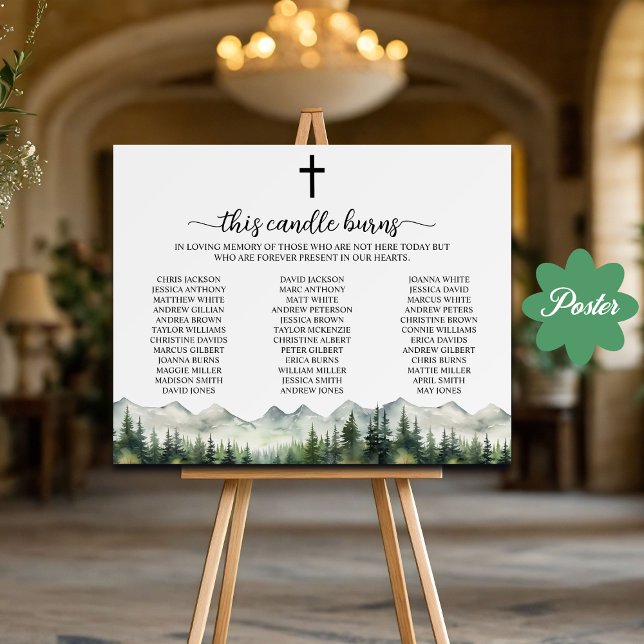 This Candle Burns School Class Reunion Memorial  Poster (Creator Uploaded)